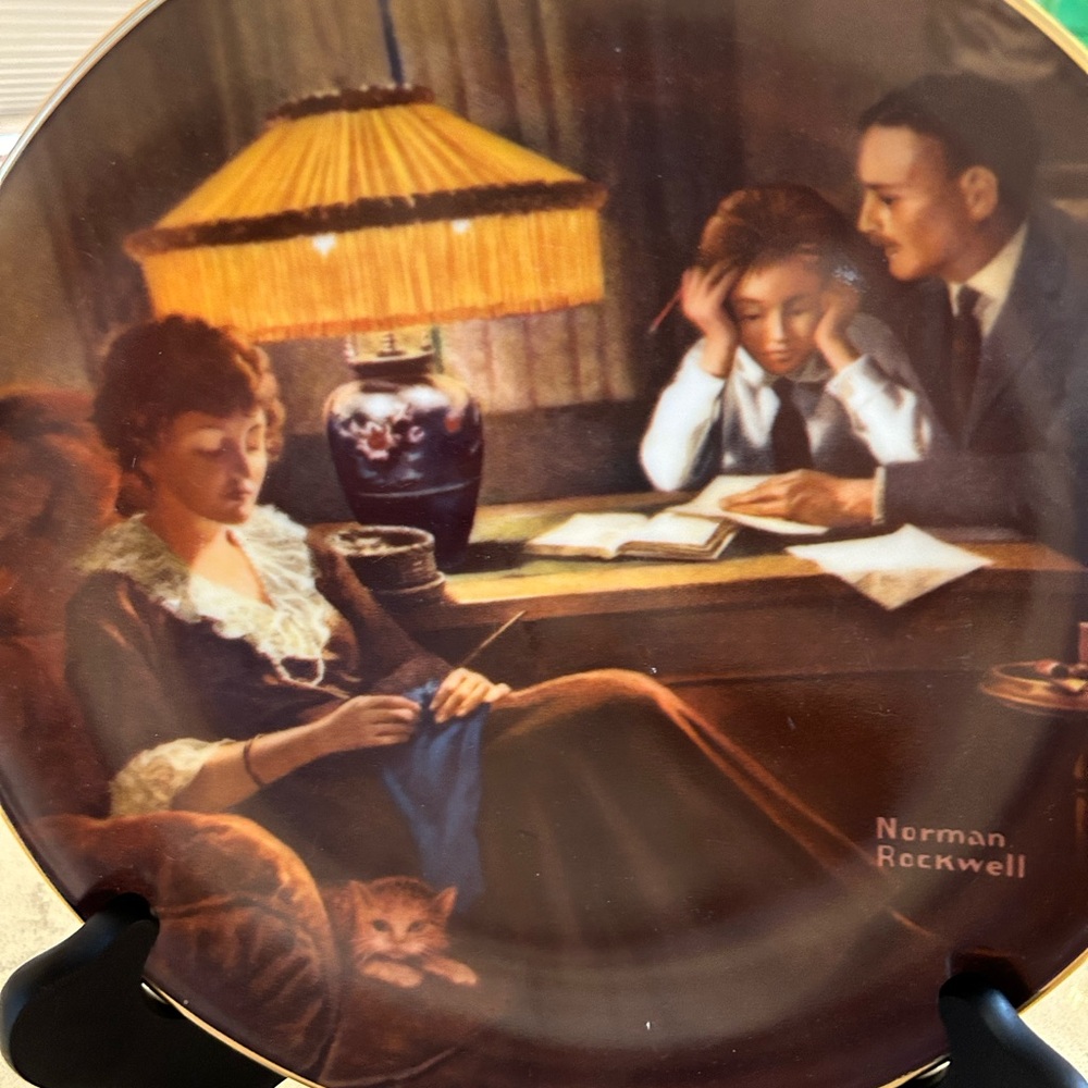 Norman Rockwell plate